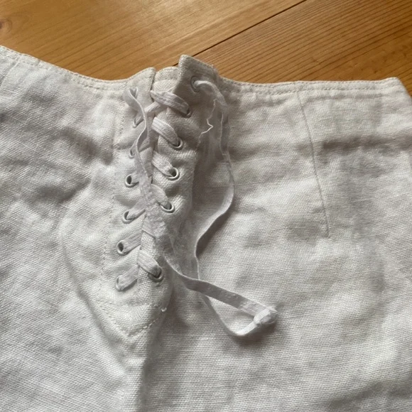 Jcrew, white linen sailor pants🌺 - Picture 5 of 5